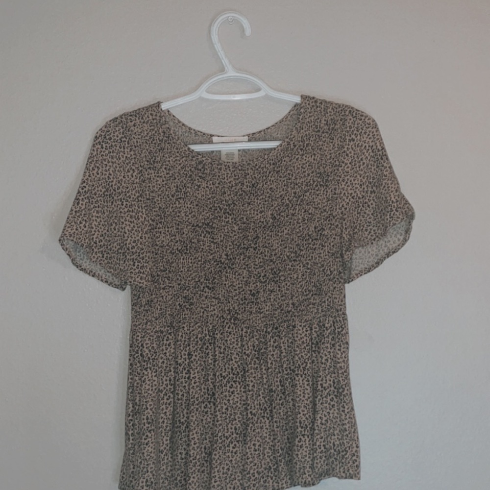 Leopard print blouse